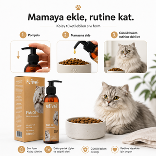 Kedi ve Köpekler İçin Omega 3 & 6 Balık Yağı