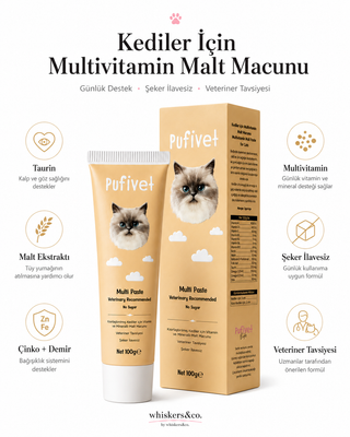 Kediler İçin Günlük Multivitamin Malt