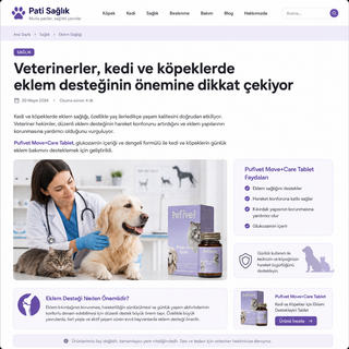 Kedi ve Köpekler İçin Eklem Destek Tableti